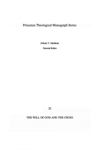 Cover image: The Will of God and the Cross 9781556350054
