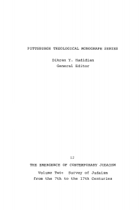 表紙画像: The Emergence of Contemporary Judaism, Volume 2 9780915138142