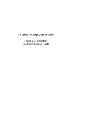 表紙画像: To Teach, To Delight, and To Move 9781592449866