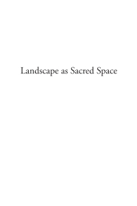 Cover image: Landscape as Sacred Space 9781597522113