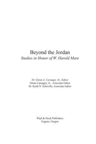 Imagen de portada: Beyond the Jordan 9781597520690