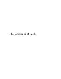 Cover image: The Substance of Faith 9781597521444
