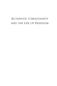 Cover image: Authentic Christianity and the Life of Freedom 9781597522120