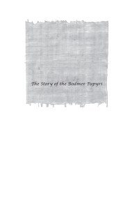 Cover image: The Story of the Bodmer Papyri 9781597528825