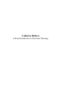 Imagen de portada: Called to Believe: A Brief Introduction to Christian Doctrine 9781597529952