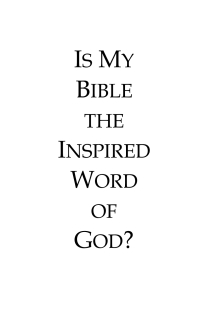 Imagen de portada: Is My Bible the Inspired Word of God? 9781556353765