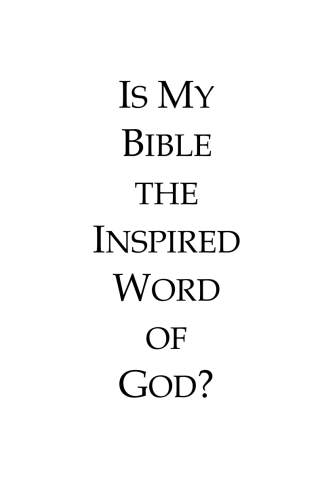 Cover image: Is My Bible the Inspired Word of God? 9781556353765