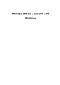 Imagen de portada: Marriage and the Counsel of God Workbook 9781556353475