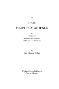 Cover image: The Final Prophecy of Jesus 9781556352607