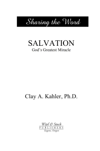 Cover image: Salvation: God's Greatest Miracle 9781556355240