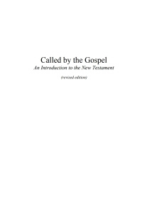Cover image: Called by the Gospel 2nd edition 9781556355264