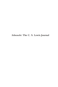 Imagen de portada: Sehnsucht: The C. S. Lewis Journal 9781610973212