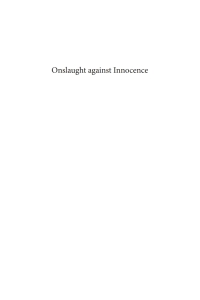 Cover image: Onslaught against Innocence 9781556357893