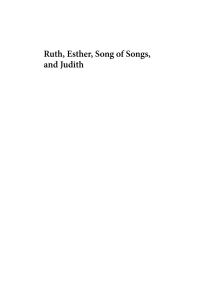 Cover image: Ruth, Esther, Song of Songs, and Judith 9781606085202