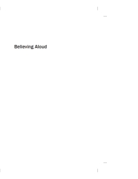 Cover image: Believing Aloud 9781608992478