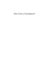Cover image: How Firm a Foundation? 9781608994618