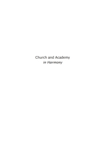 Imagen de portada: Church and Academy in Harmony 9781608995073