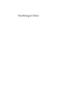Imagen de portada: You Belong to Christ 9781608996766