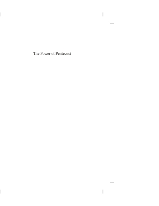 Cover image: The Power of Pentecost 9781610972482