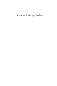 صورة الغلاف: A Year with George Herbert 9781610972864