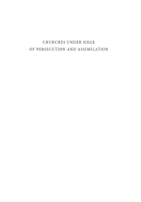 Omslagafbeelding: Churches under Siege of Persecution and Assimilation 9781610972918