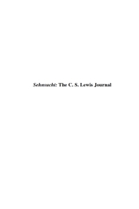 Imagen de portada: Sehnsucht: The C. S. Lewis Journal 9781610973243