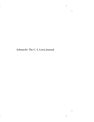 Cover image: Sehnsucht: The C. S. Lewis Journal 9781620323861
