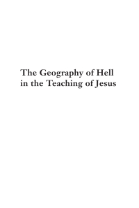 صورة الغلاف: The Geography of Hell in the Teaching of Jesus 9781620325810