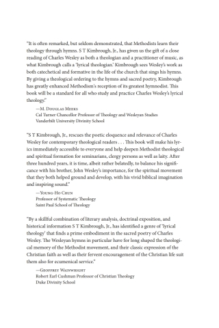 Cover image: The Lyrical Theology of Charles Wesley, Expanded Edition 9781620325926