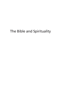 Cover image: The Bible and Spirituality 9781620327098