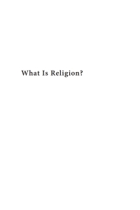 Omslagafbeelding: What Is Religion? 9781620327944