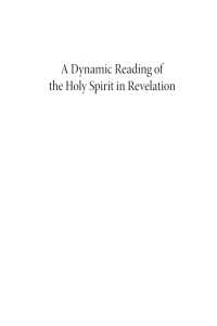 Imagen de portada: A Dynamic Reading of the Holy Spirit in Revelation 9781620328828