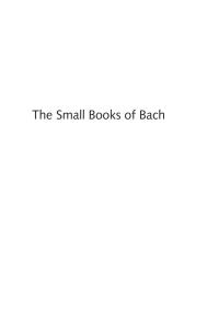Cover image: The Small Books of Bach 9781620329375