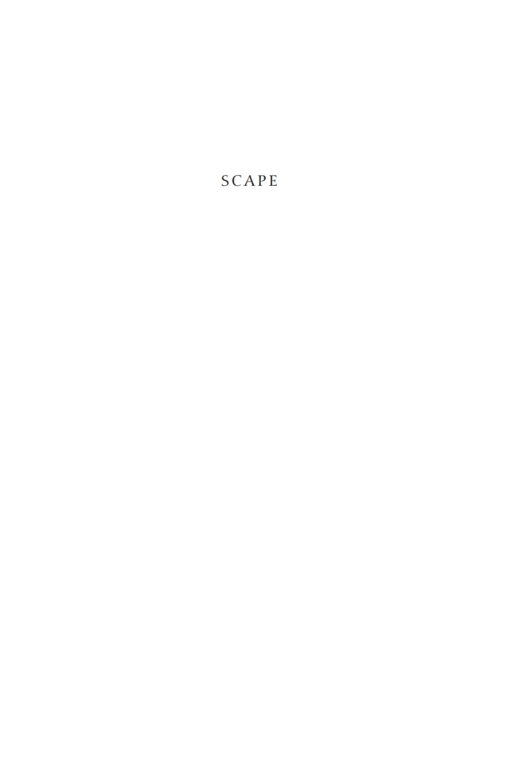 Scape (eBook)