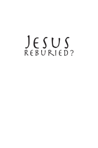 Cover image: Jesus Reburied? 9781625643162
