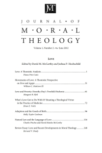 Cover image: Journal of Moral Theology, Volume 1, Number 2 9781625644510