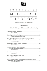 Imagen de portada: Journal of Moral Theology, Volume 2, Number 1 9781625644527