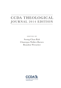 Cover image: CCDA Theological Journal, 2014 Edition 9781498205320