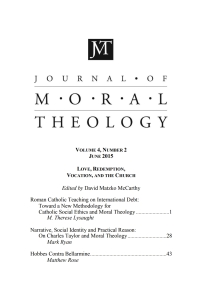 Cover image: Journal of Moral Theology, Volume 4, Number 2 9781608991501