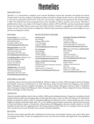 Cover image: Themelios, Volume 40, Issue 2 9781498298193