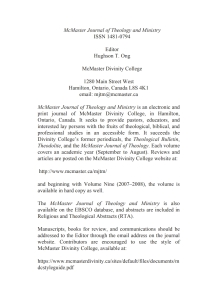 صورة الغلاف: McMaster Journal of Theology and Ministry: Volume 16, 2014-2015 9781532602955