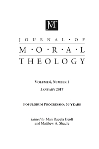 Cover image: Journal of Moral Theology, Volume 6, Number 1 9781532617966