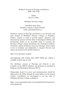 Cover image: McMaster Journal of Theology and Ministry: Volume 18, 2016–2017 9781532661082