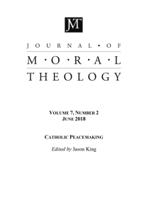 Cover image: Journal of Moral Theology, Volume 7, Number 2 9781532661167