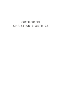 صورة الغلاف: Orthodox Christian Bioethics 9781725253698