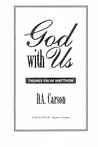 Cover image: God with Us 9781606086667