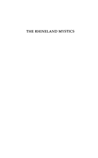 Cover image: The Rhineland Mystics 9781498299930