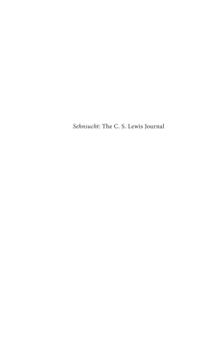 Cover image: Sehnsucht: The C. S. Lewis Journal 9781725255081