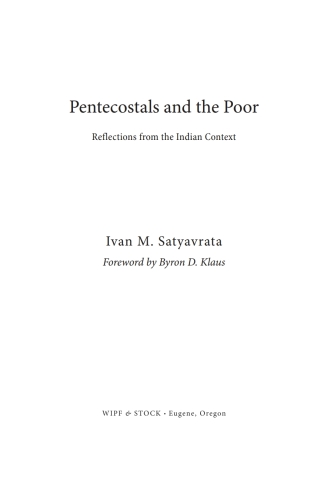 Imagen de portada: Pentecostals and the Poor 9781532633959