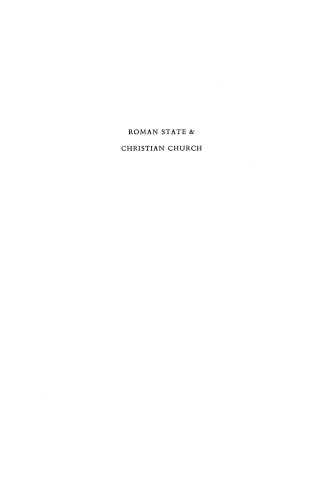 Cover image: Roman State & Christian Church Volume 2 2nd edition 9781532666162